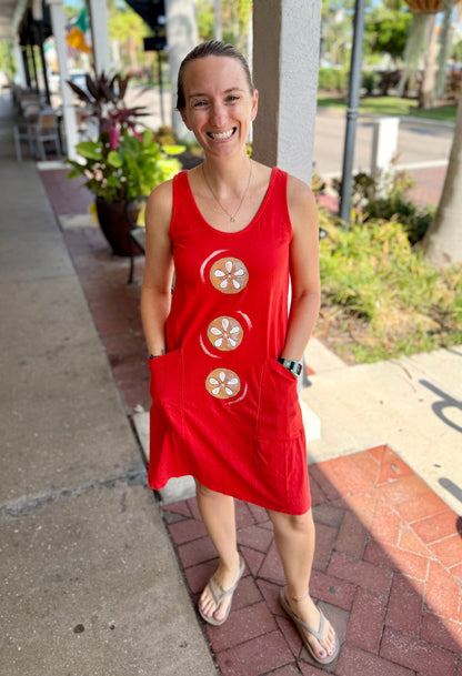 MoMo 8363 Painted Sand Dollar Trio Dress