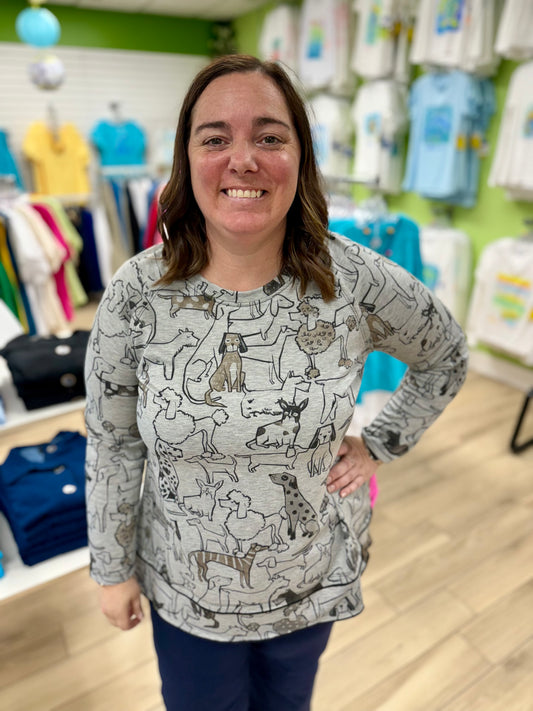 Jess & Jane SF7 Dogs Top