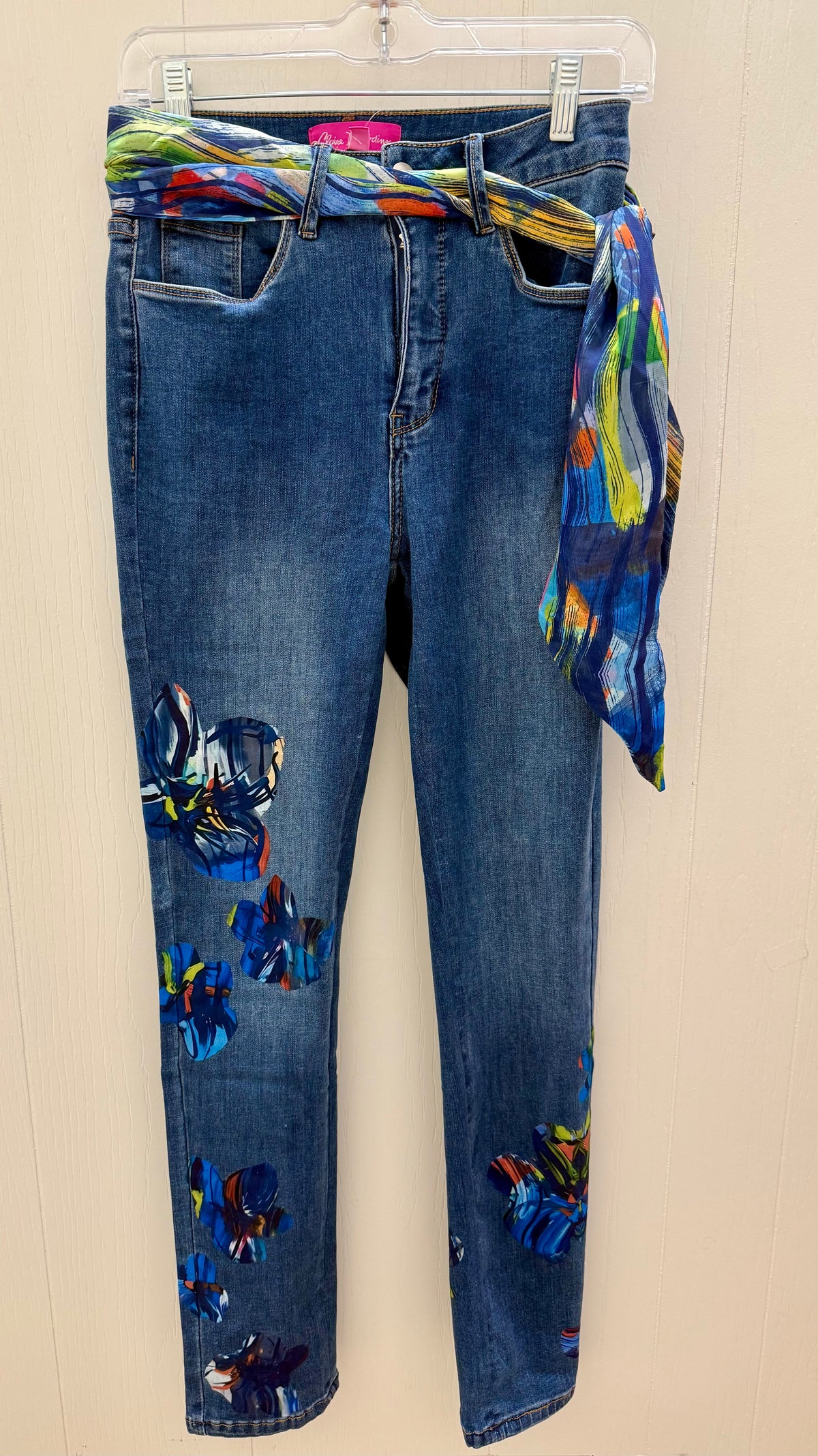 Claire DesJardins Full Bloom Print Jean