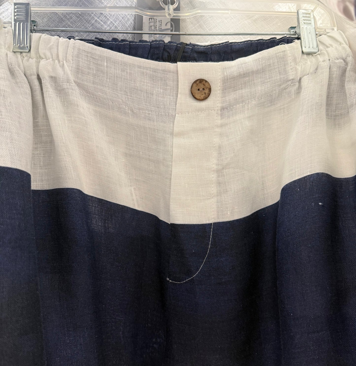Bella Amore 1123-1135 Navy Stripe Pant