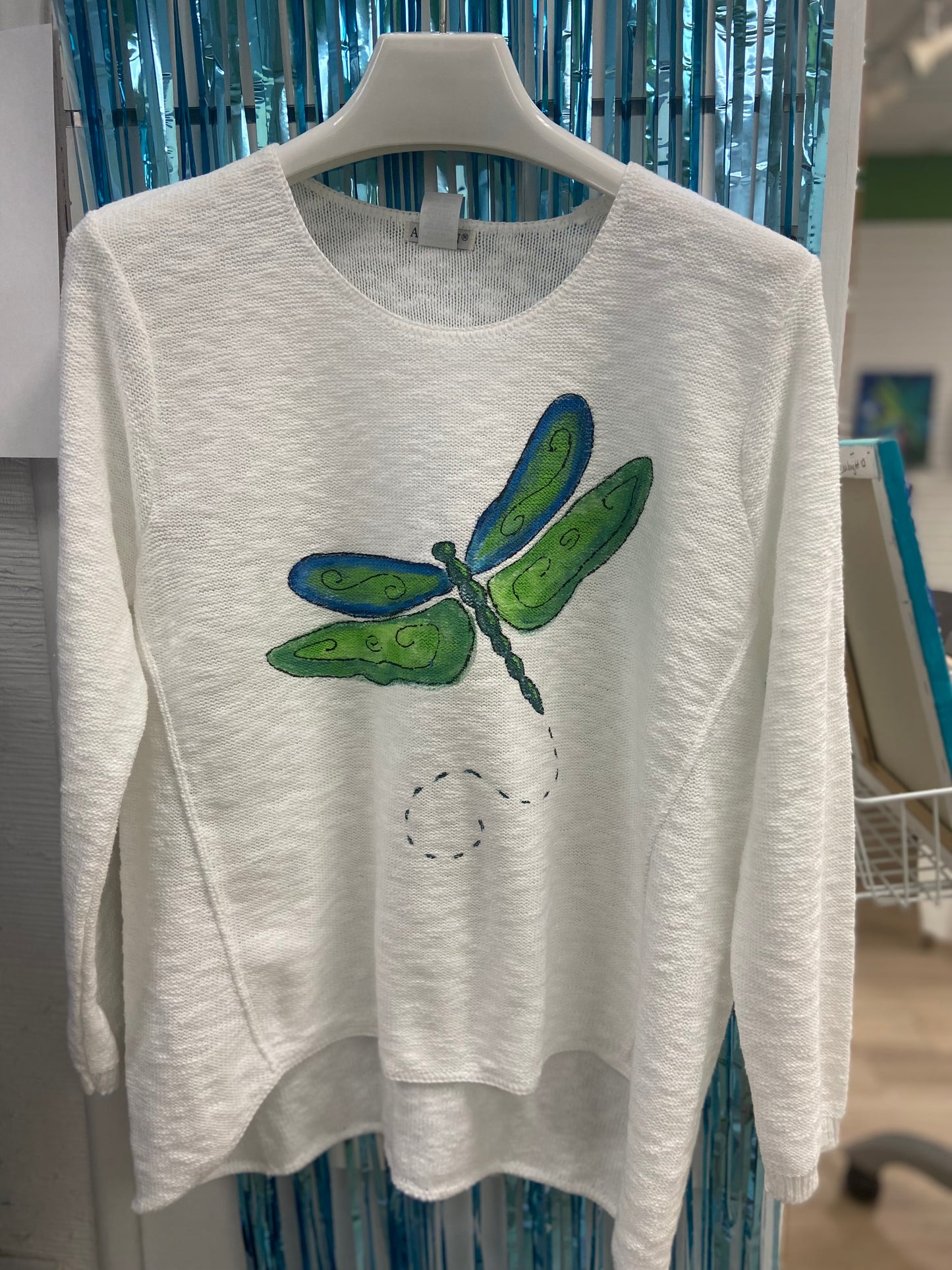 LisaLou Dragonfly Painted Sweater