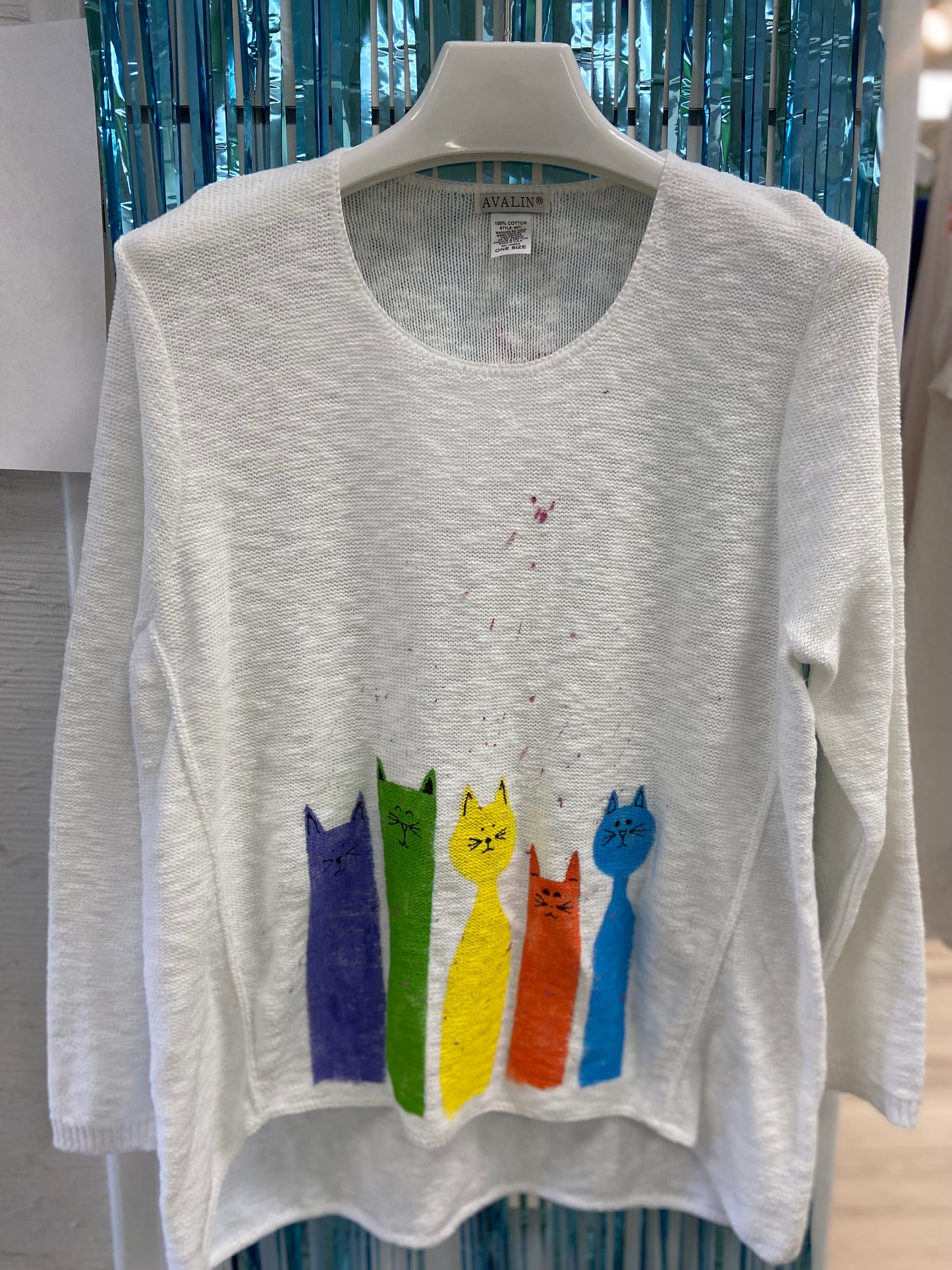 MoMo Sweater - Colorful Cats