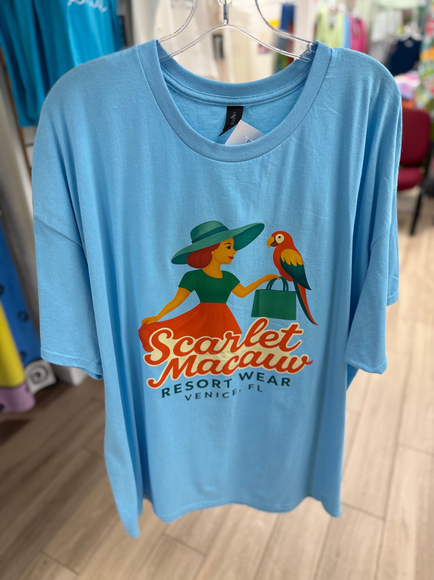 Scarlet Macaw Logo Tee Top