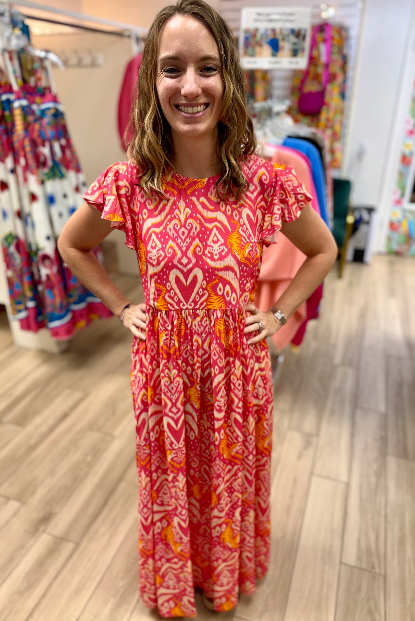 Briton Court Lydia Tiger Maxi Dress
