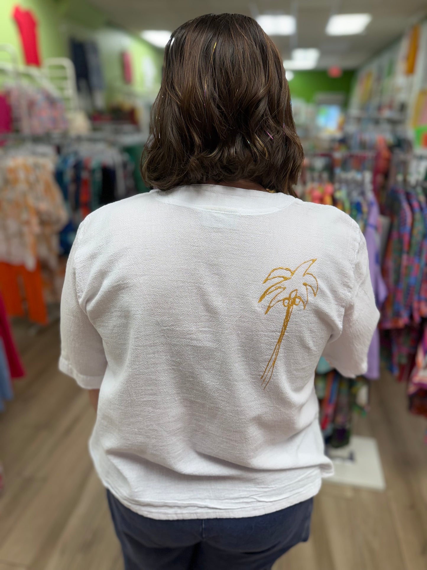 Peg Painted Miabella Palm Tree Tops