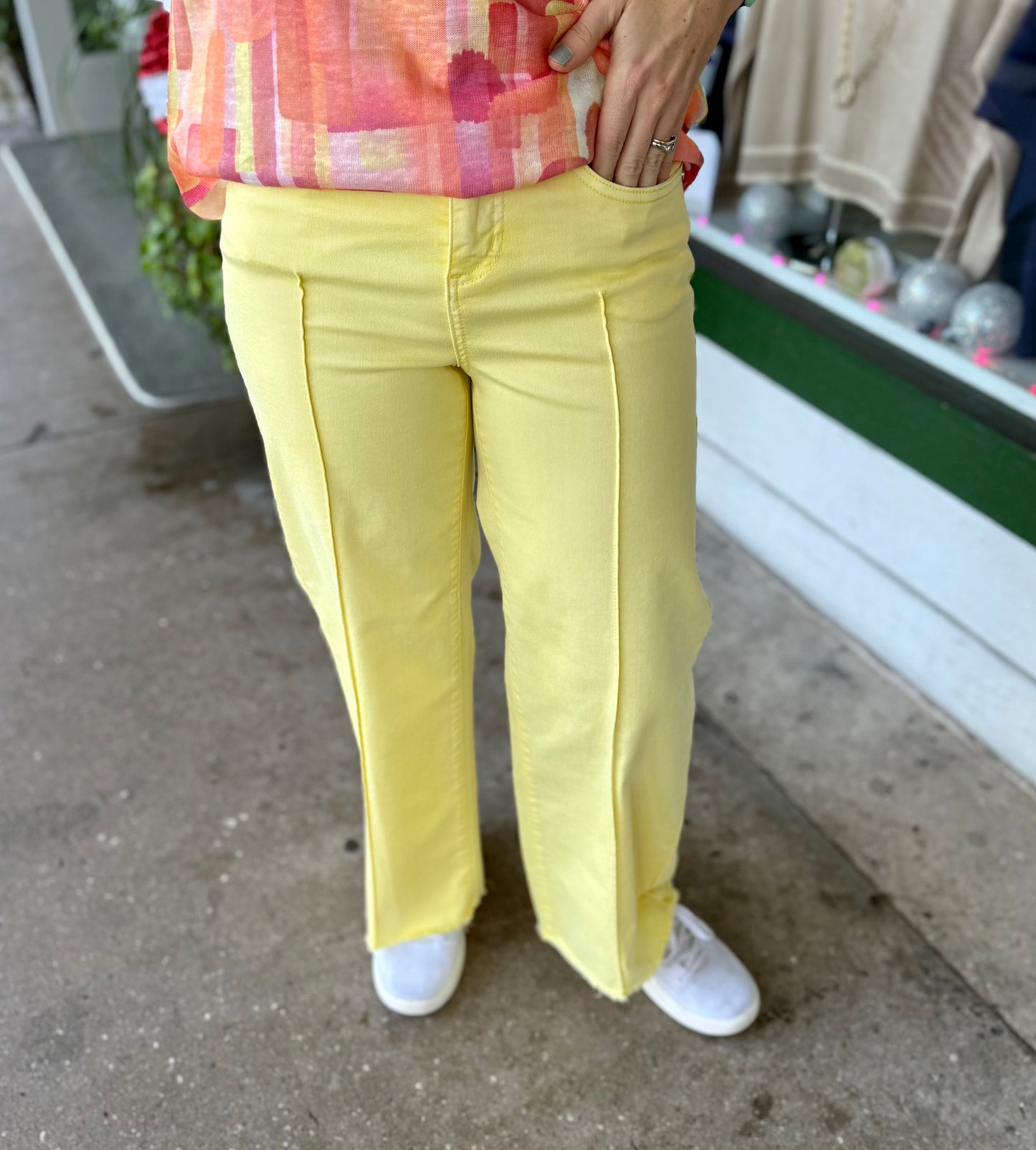 FDJ 2201511 Pineapple Wide Leg Jean