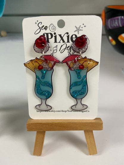 Sea Pixie Drink Earrings