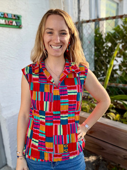 Orientique 72563 Peru Collar Top