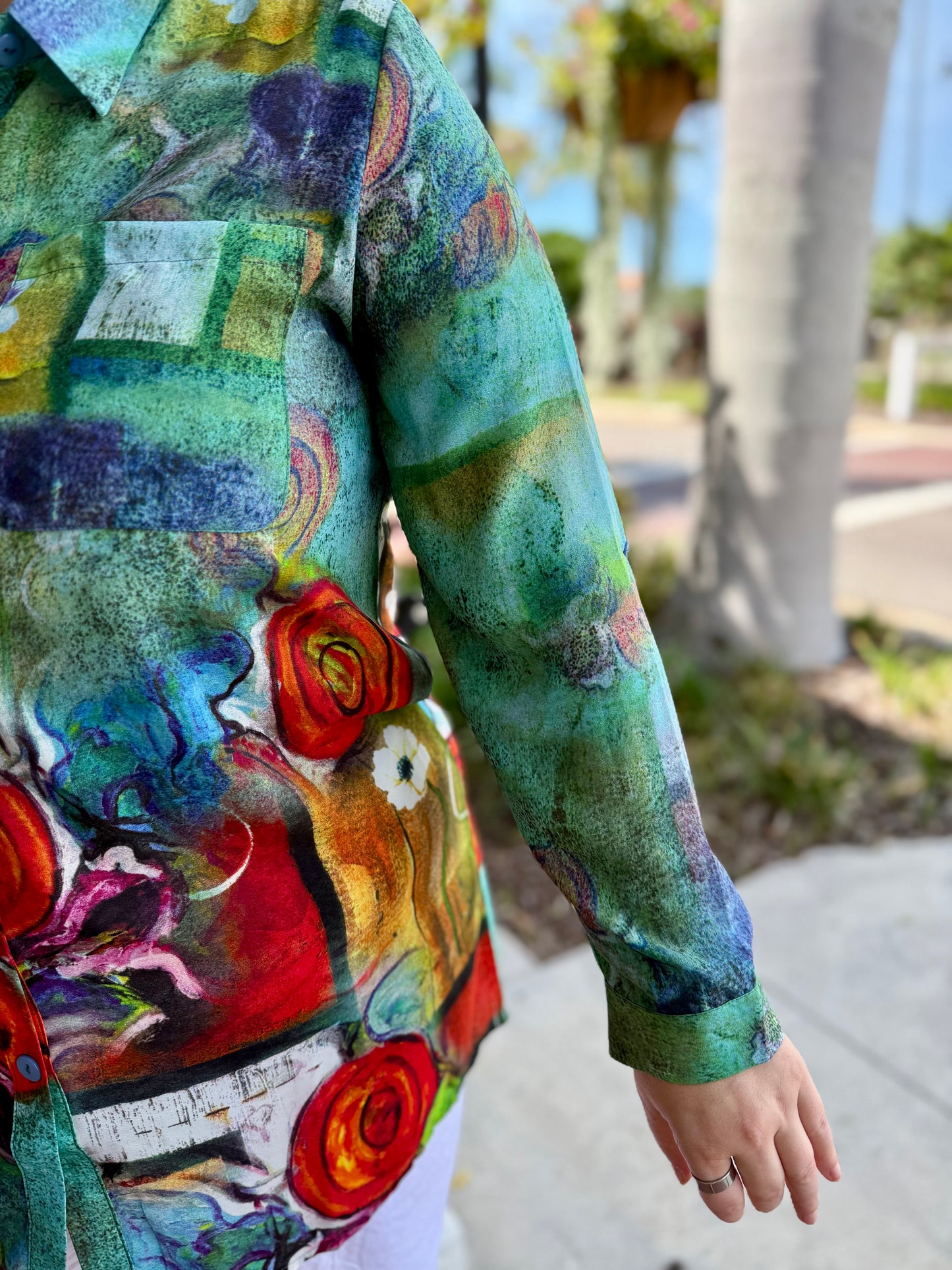 Aris A PB24006HL Roses Blouse