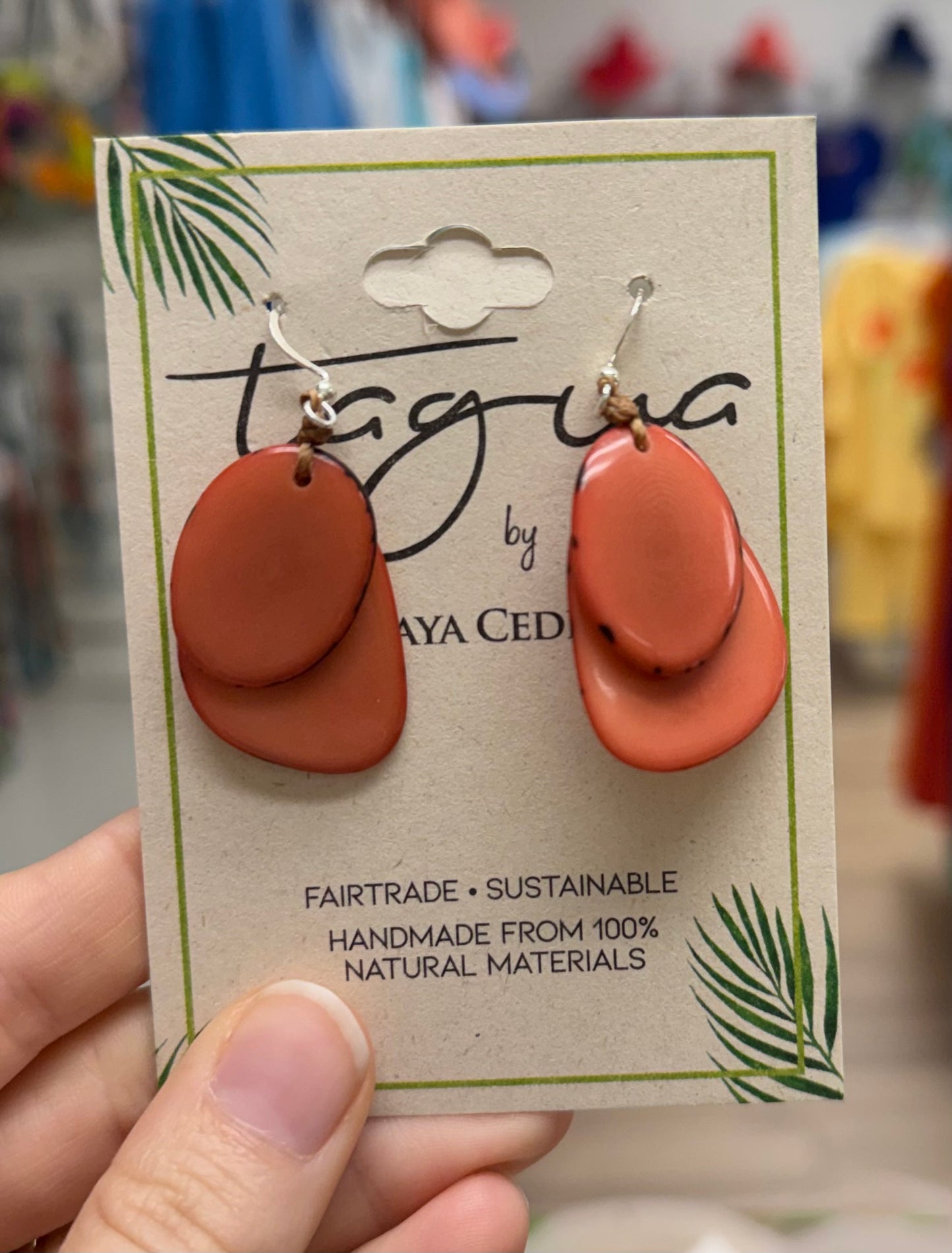 Tagua Fiesta Earring
