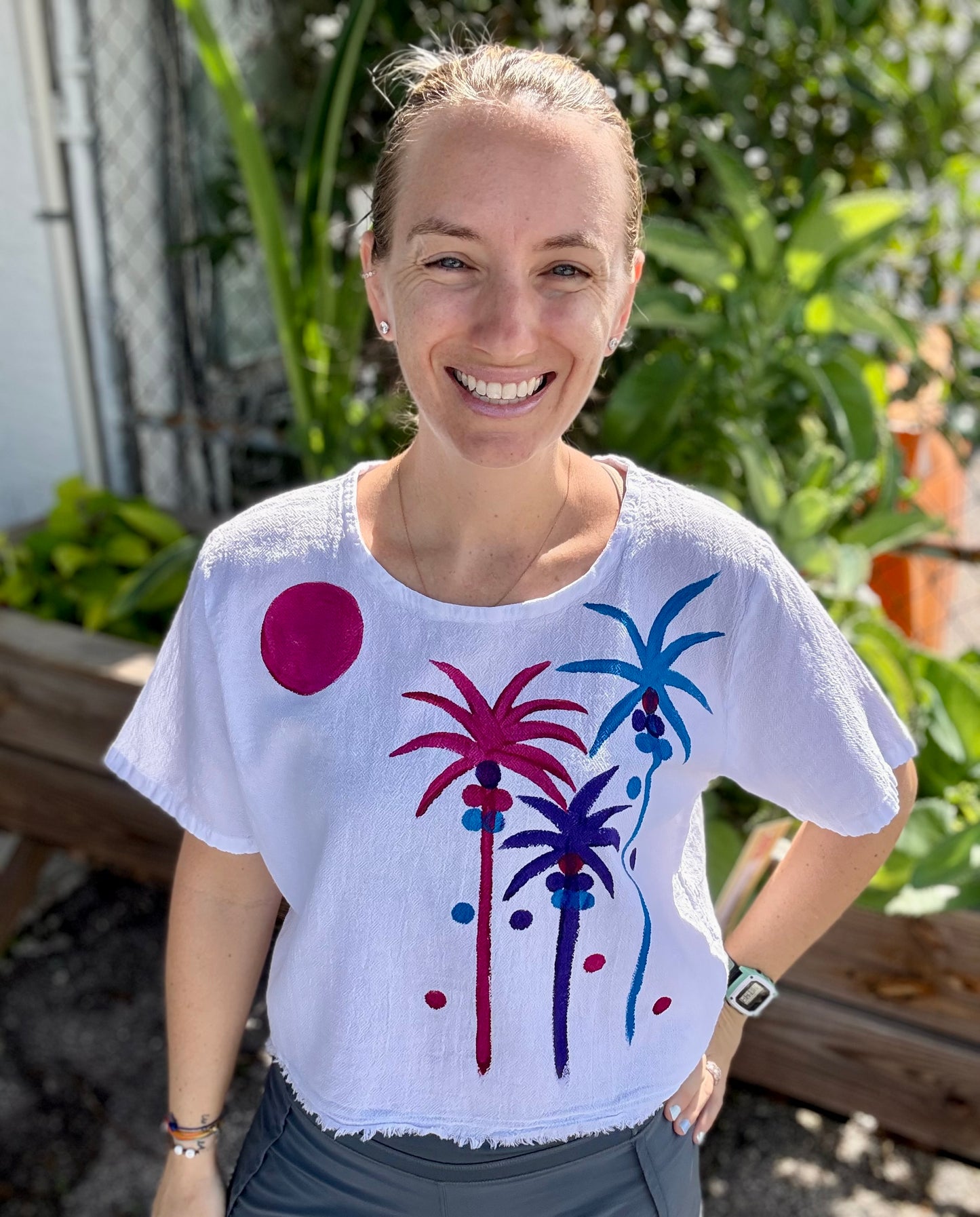 Peg Painted Heidi Palm Tree Tops