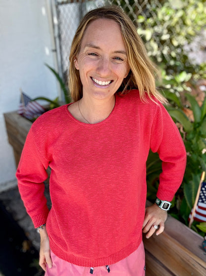 Sage 4100 Crew Neck Crop Sweater