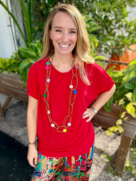 Jostar Dolman Flow Top