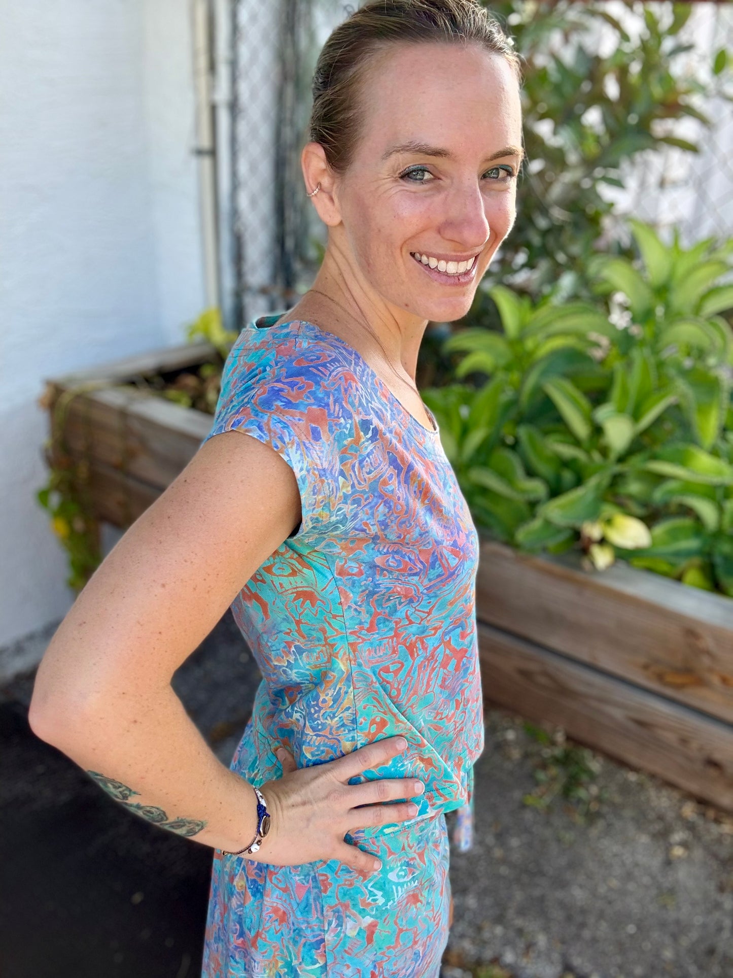Rum Reggae T119 Crop Cap Sleeve Top