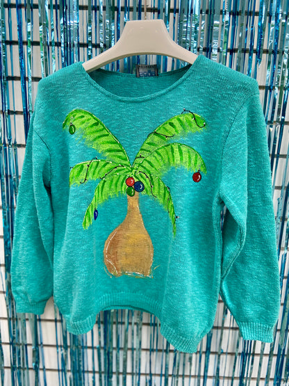 MoMo Sweater - Christmas Palm Tree