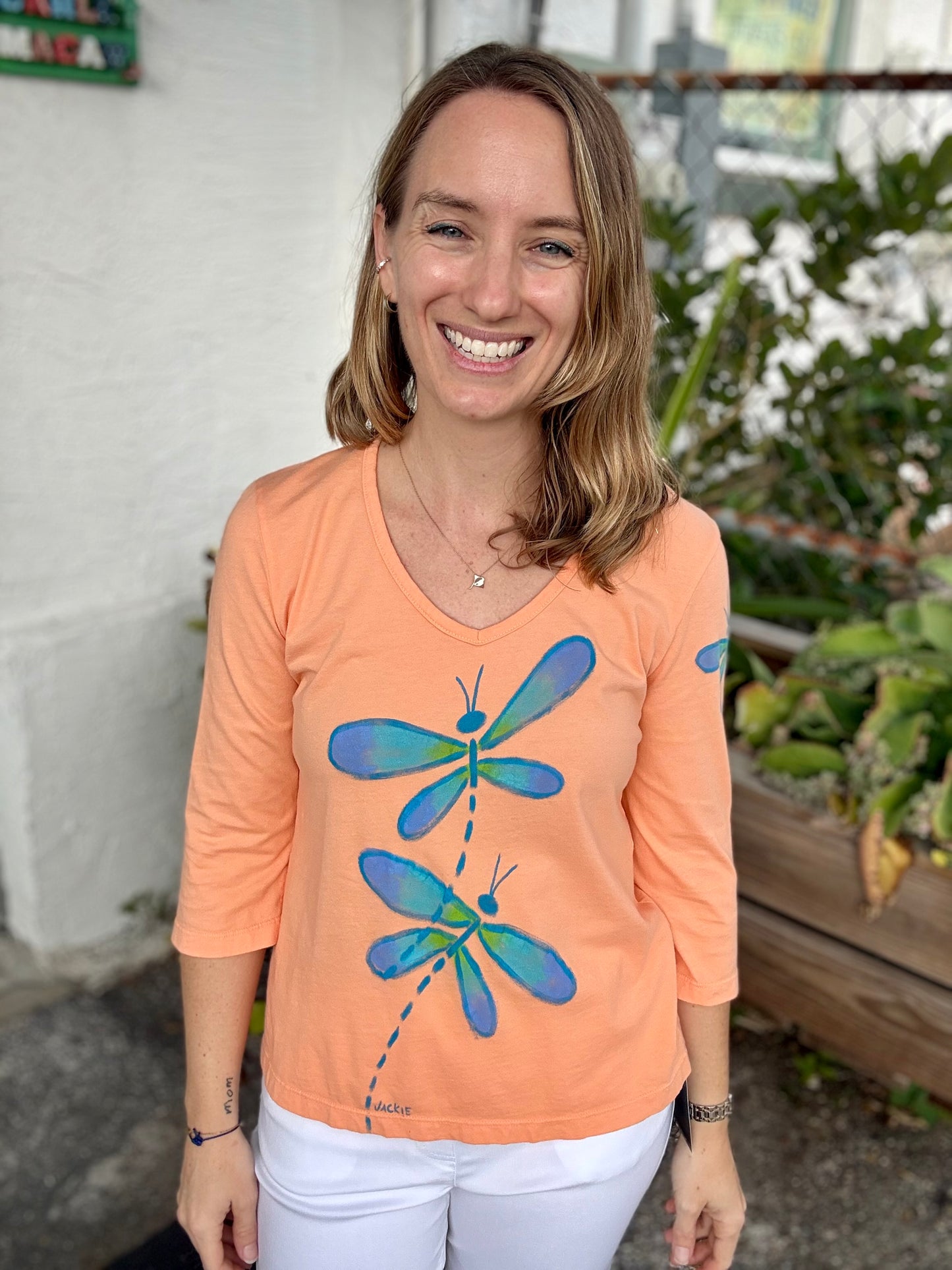 Jackie Ludtke 8286 Painted Dragonflies Top