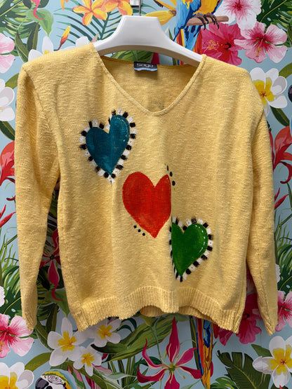 MoMo Sweater - Happy Hearts