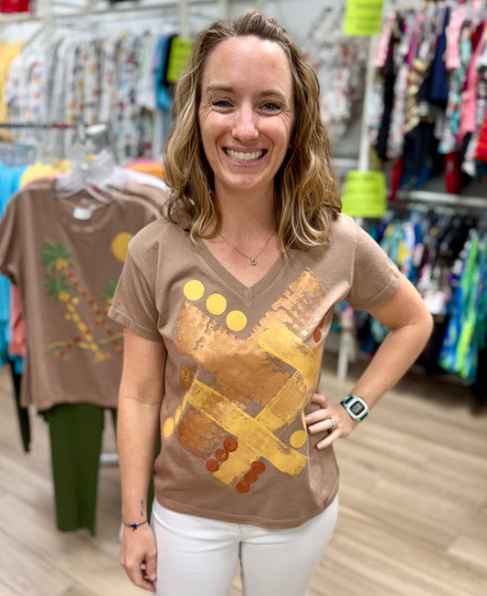 Peg Painted 8165 Abstract Top