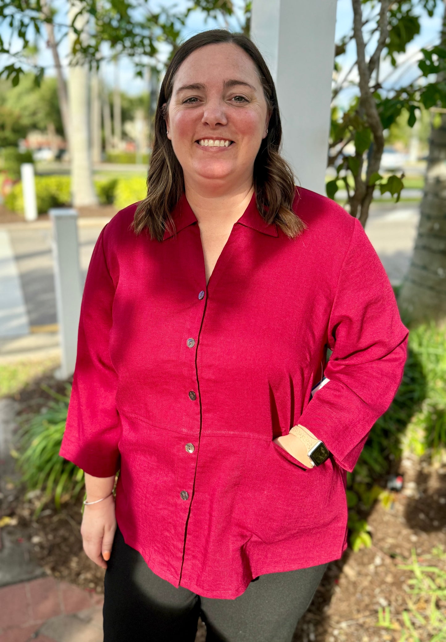 Fridaze AA324 Fiona Collared Blouse