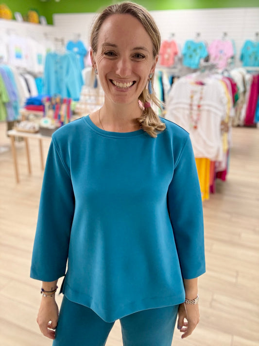 Multiples Peacock Soft Top Sweatshirt