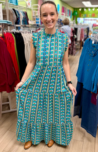 Briton Court Clara Toucan Maxi Dress