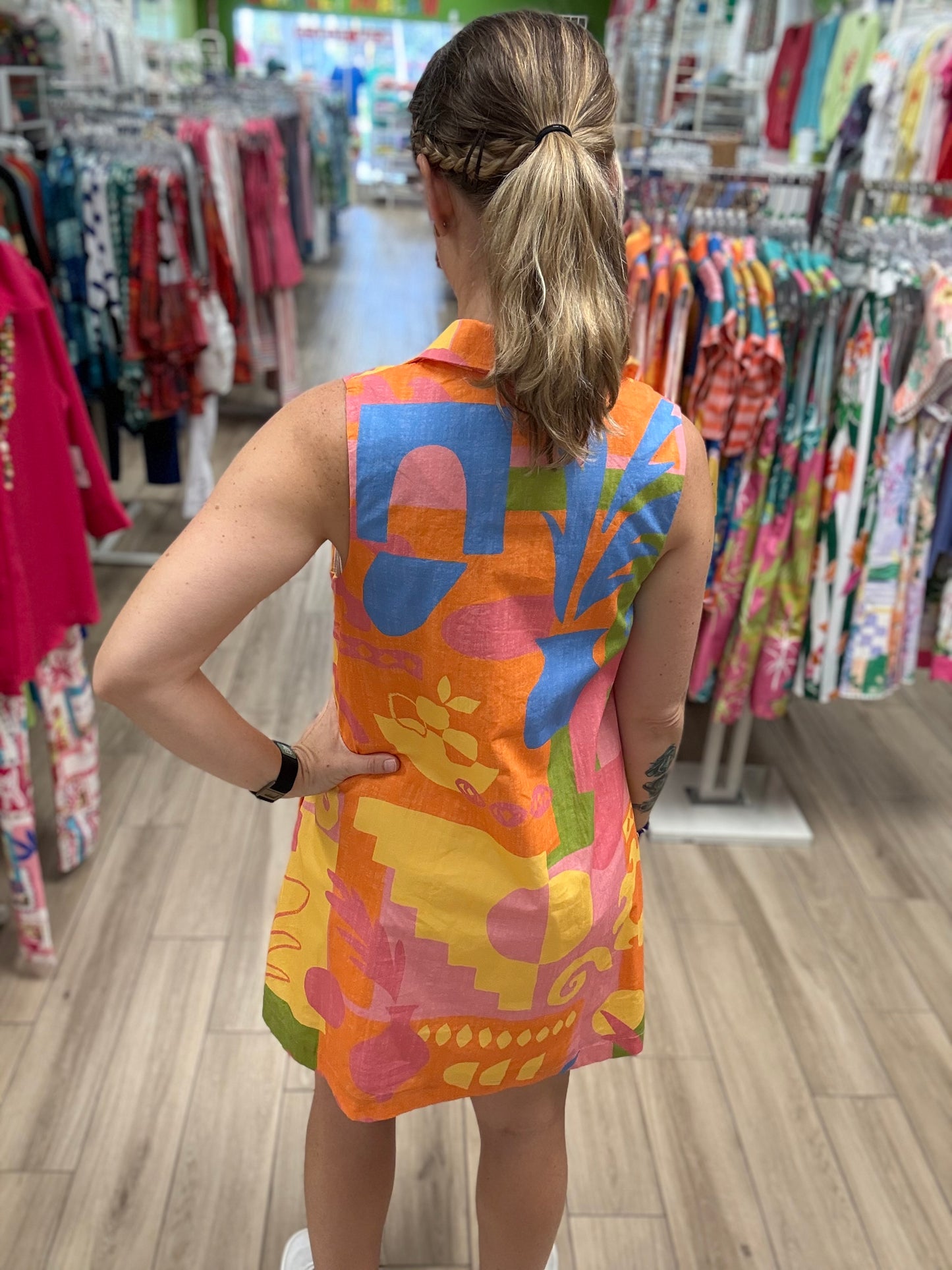 Prosperina PA3234D Tybee Coral Casino Dress