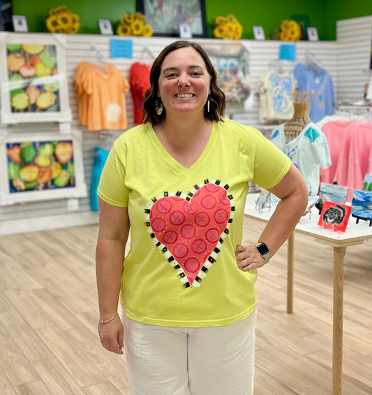 MoMo Painted 8165 Pop Heart Top