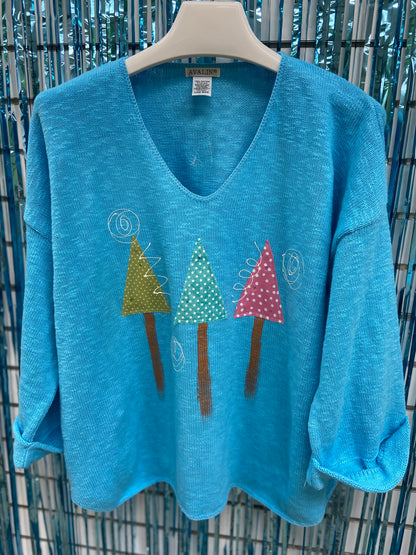 MoMo Sweater - Dots Tree Forest