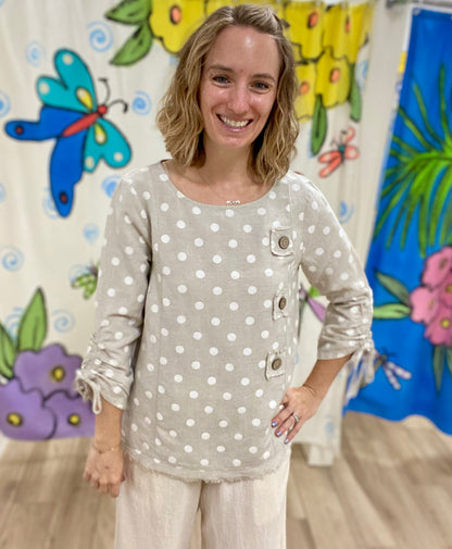 Ali Miles A25623TM Dots Top