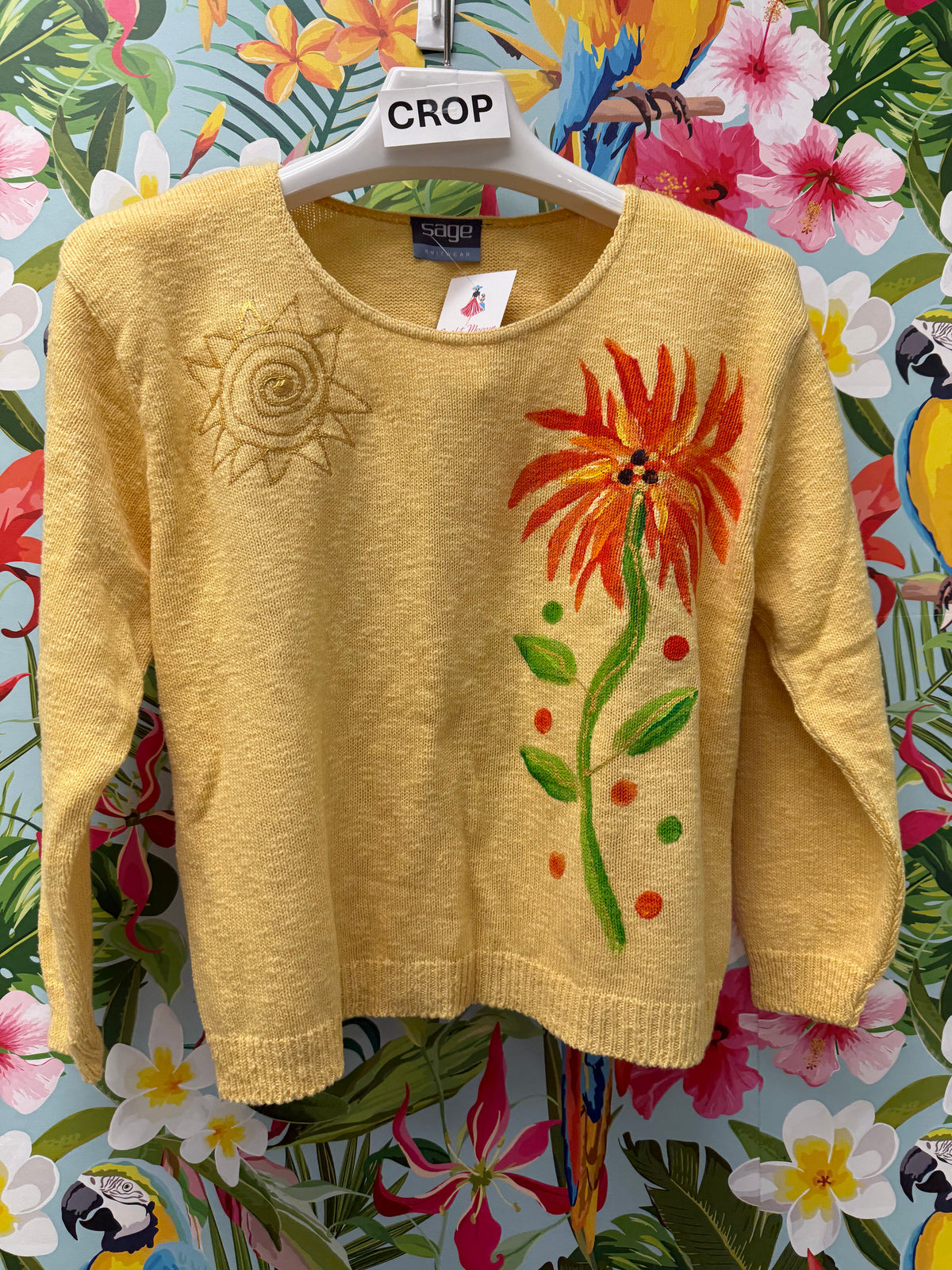 Peg Painted Sweater - Sunflower