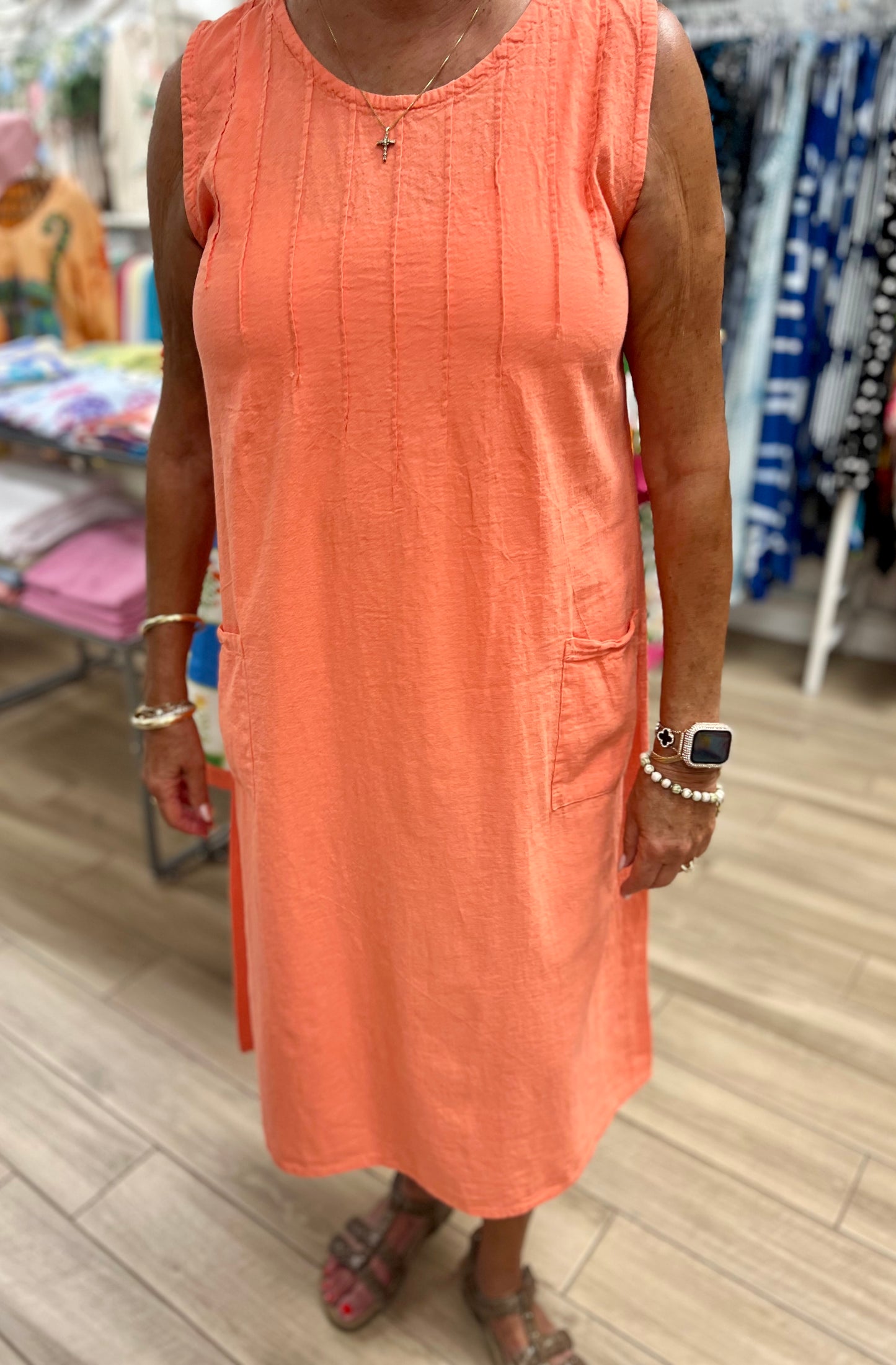 Maya Jones 0505 Midi Pocket Dress