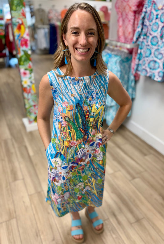 Inoah D587FR Retro Bloom Dress