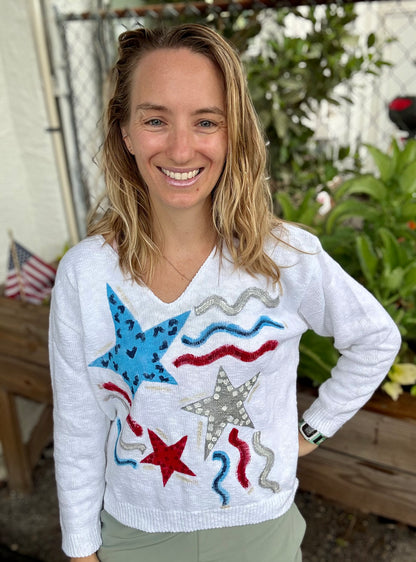 MoMo Sweater - Patriotic Pop