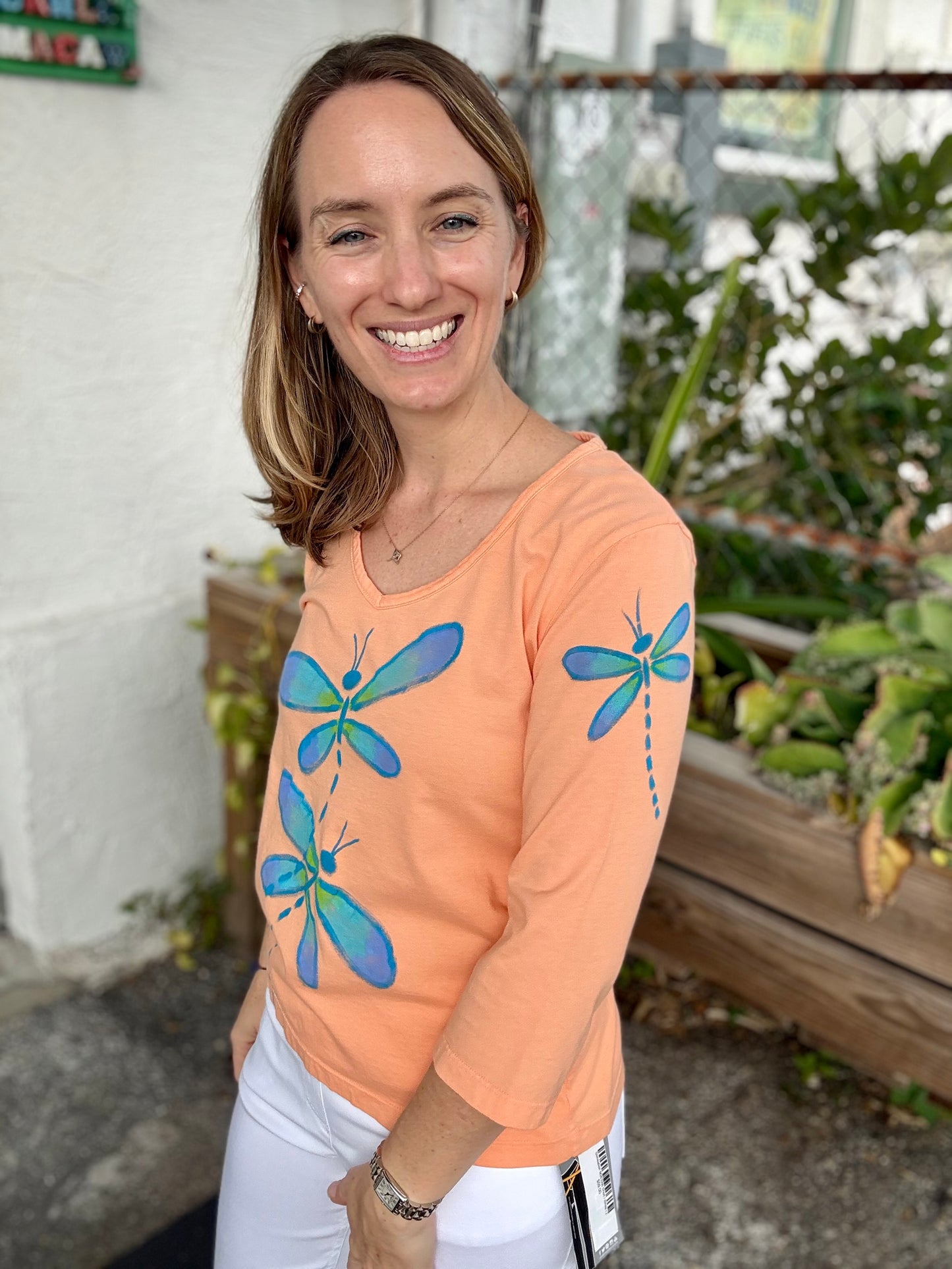 Jackie Ludtke 8286 Painted Dragonflies Top