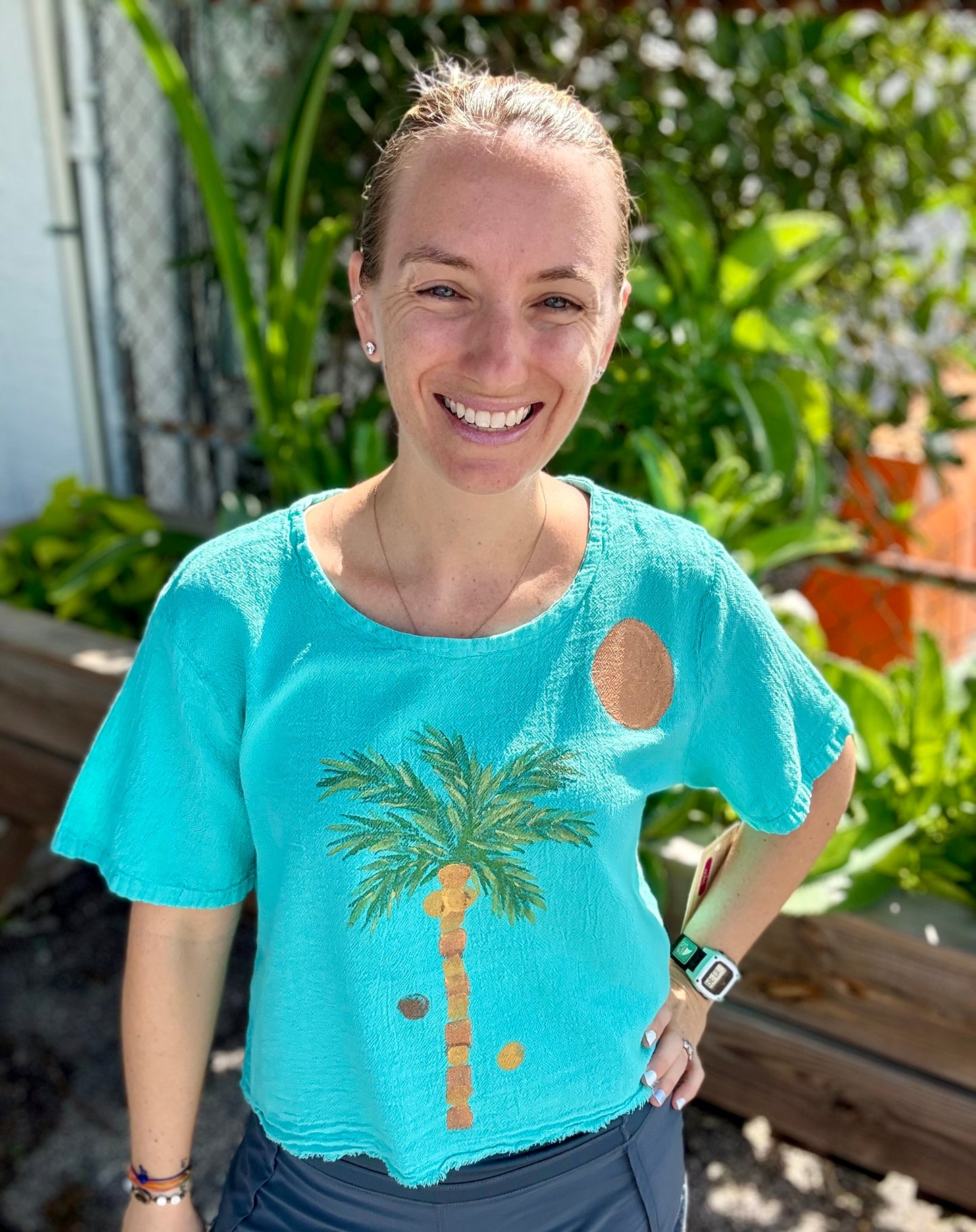 Peg Painted Heidi Palm Tree Tops