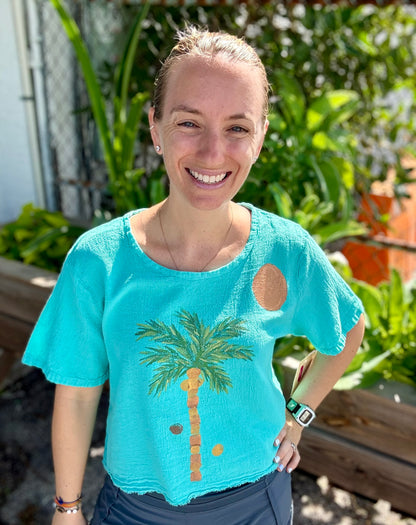 Peg Painted Heidi Palm Tree Tops