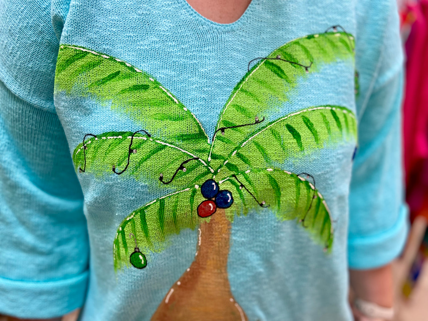 MoMo Sweater - Christmas Palm Tree