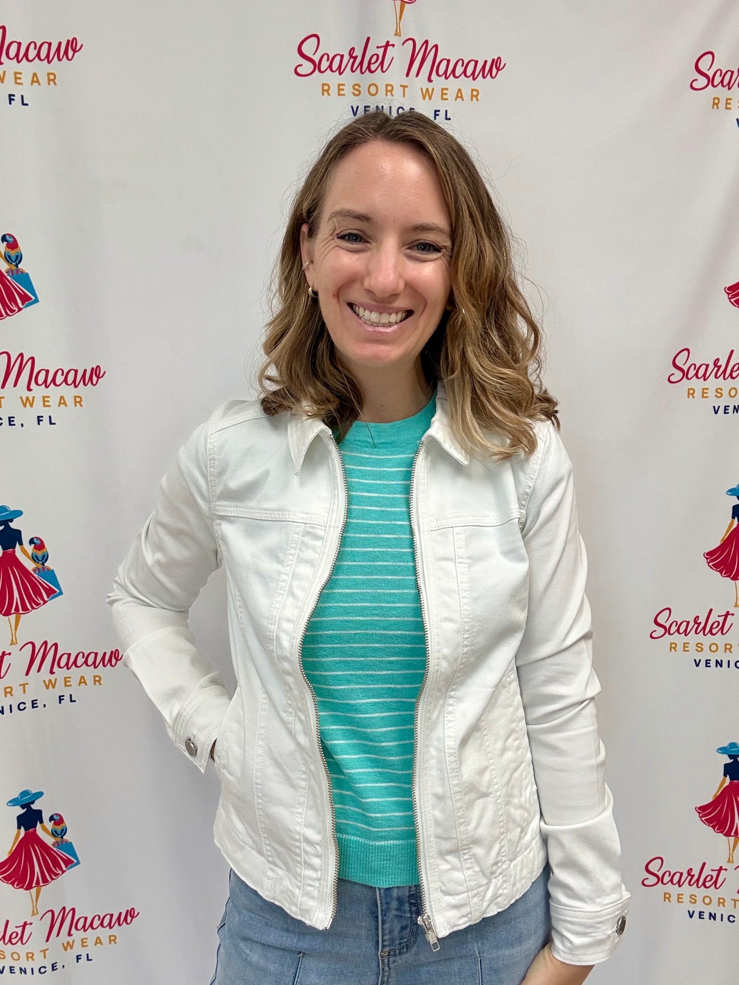 FDJ 1944511 White Jean Jacket