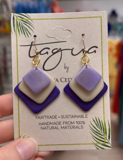 Tagua Minerva Earring