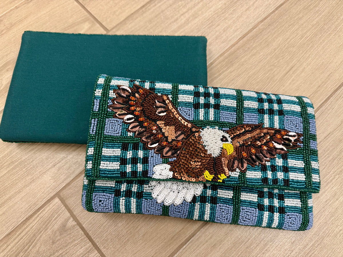Lily Posh Philly Eagles Beaded Bag