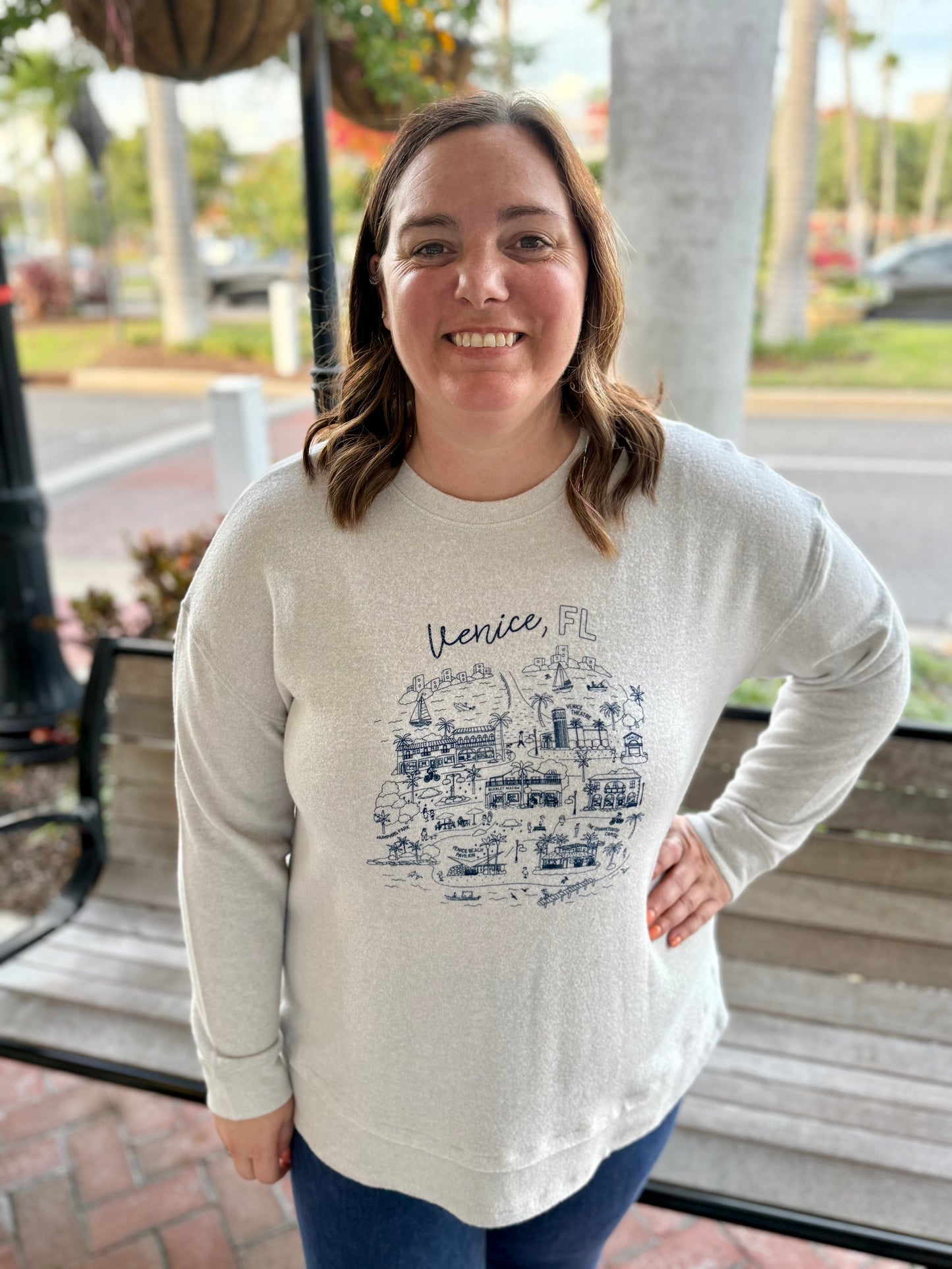Boat House Venice Cozy Doodle Top