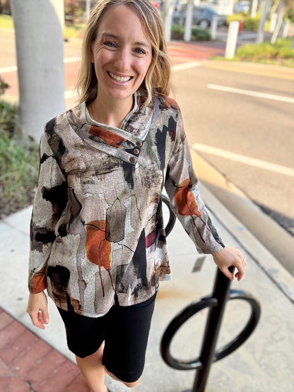 Jess & Jane Cozy Neck Top