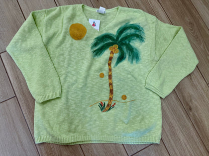 Peg Painted Solo Side Palm Sweater