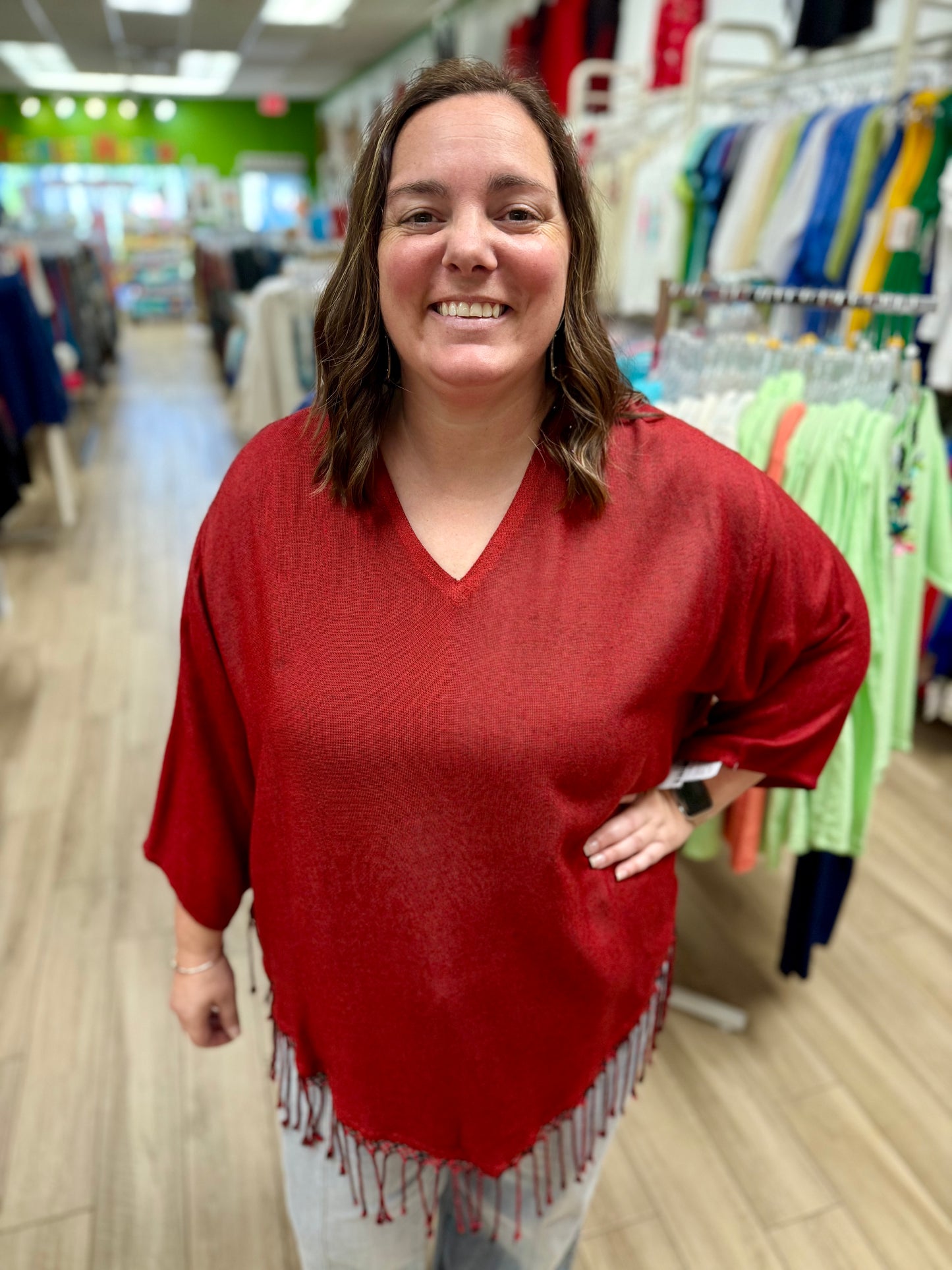 Dairi 2320 One Size Fringe Point Top