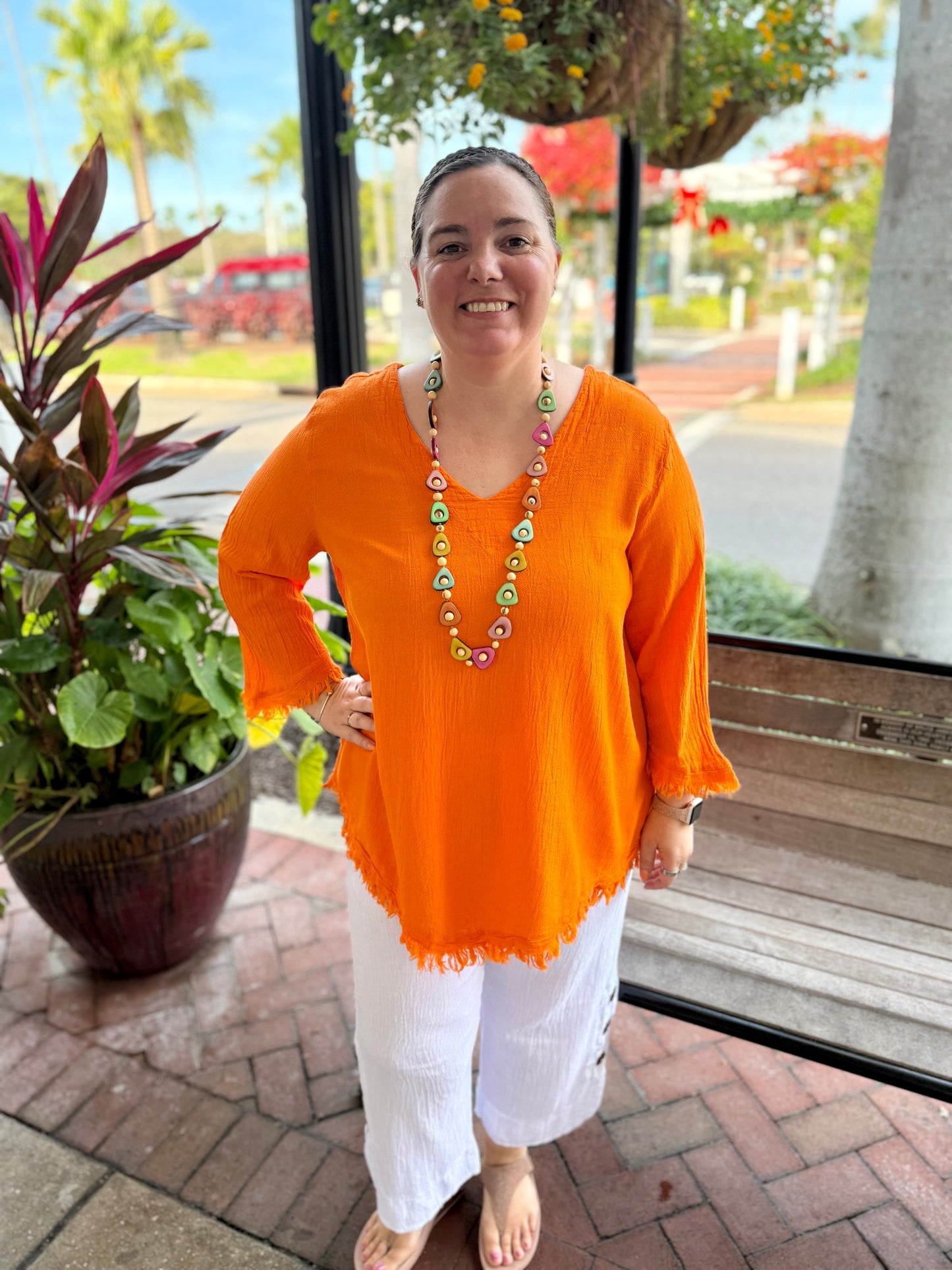 Dunes 1734 Palla Fringe Top