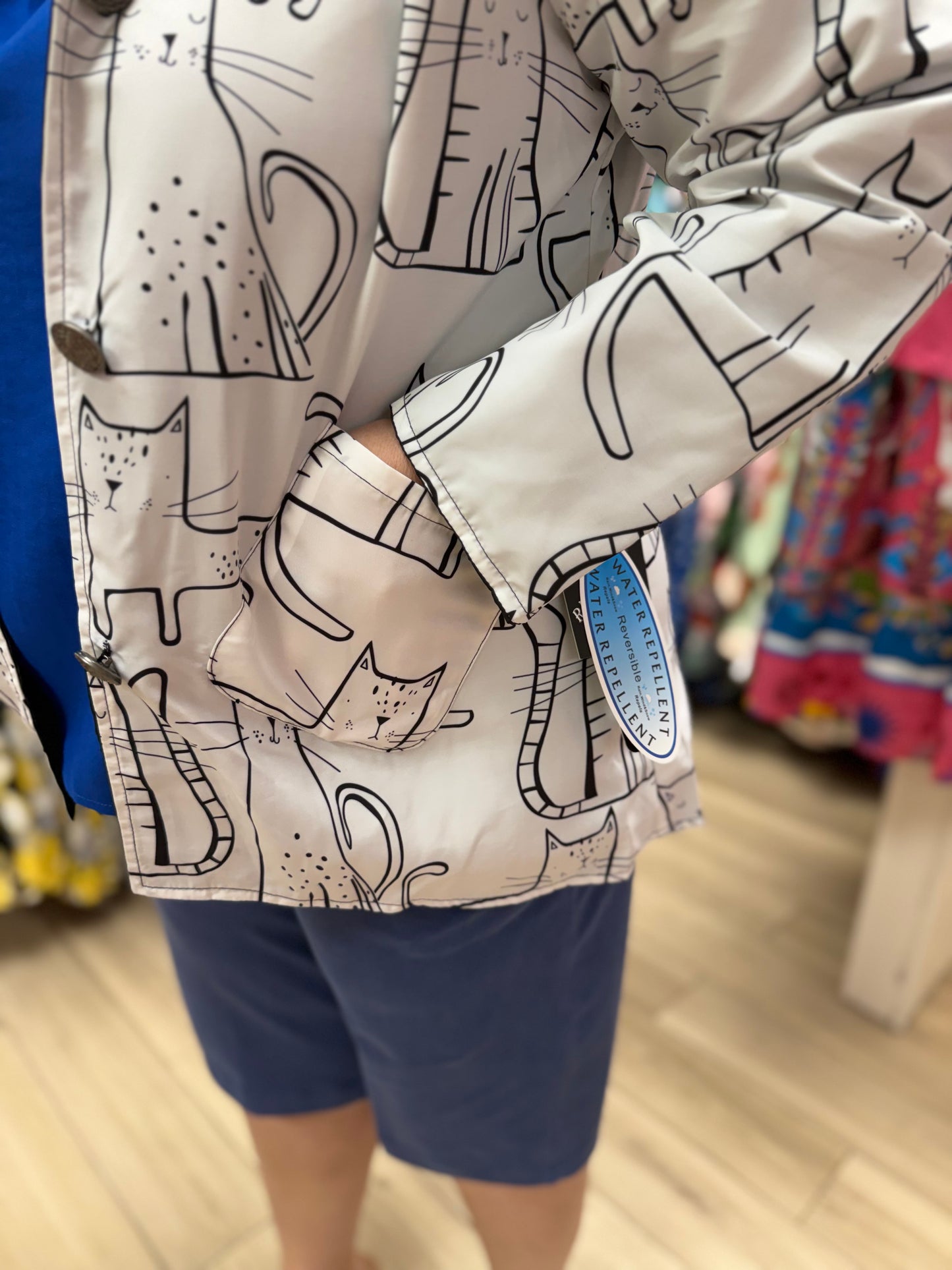 I-Reversible 84 Print Rain Jacket