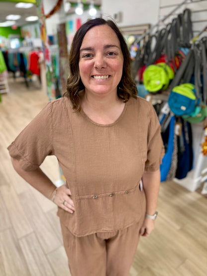 Cottonways Kira One Size Button Top