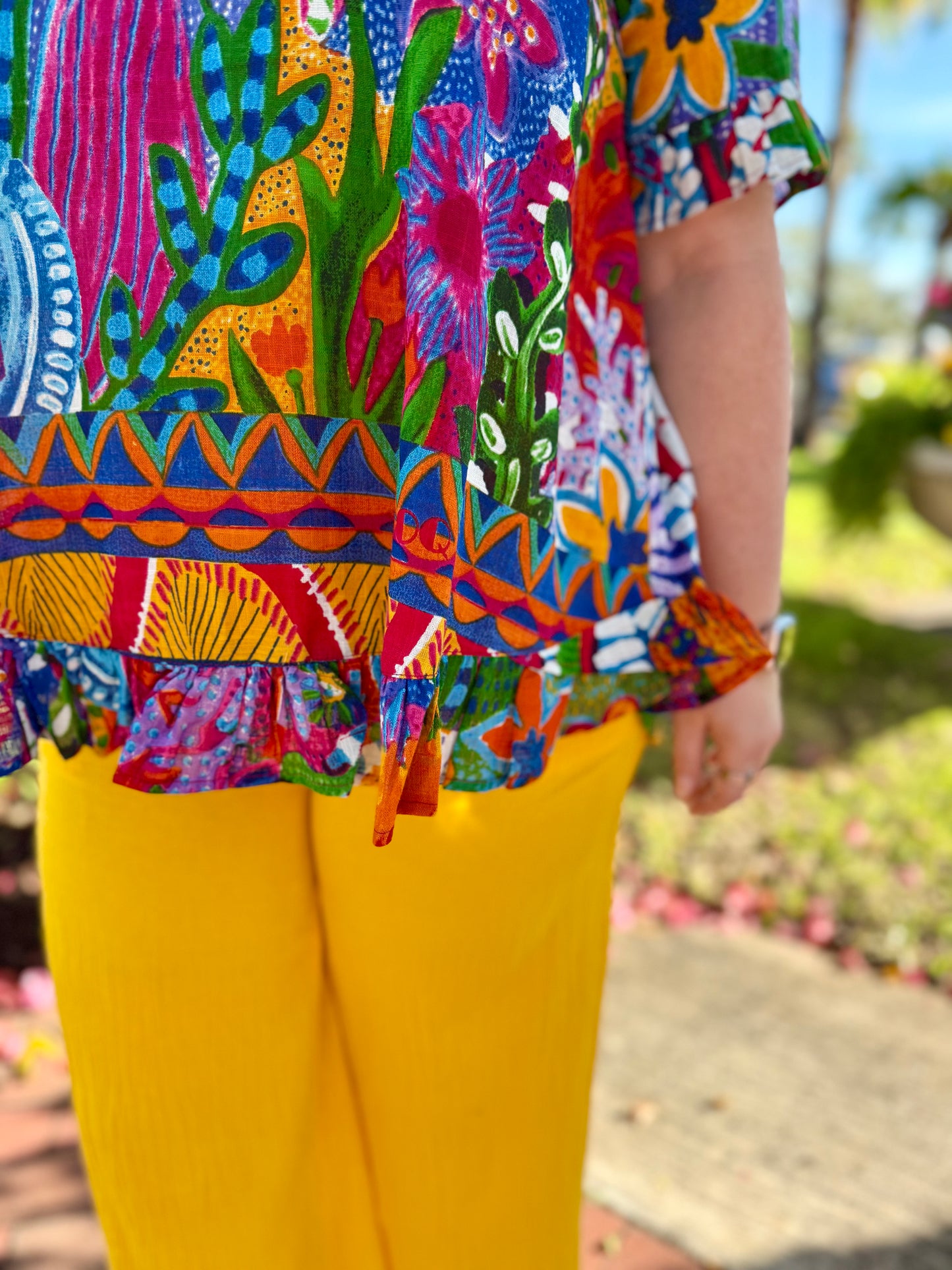 Orientique 42184 Ipanema Frill Top