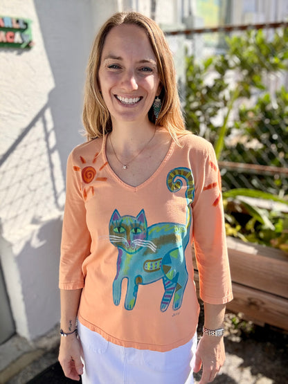 Jackie Ludtke 8286 Painted Kitty Top