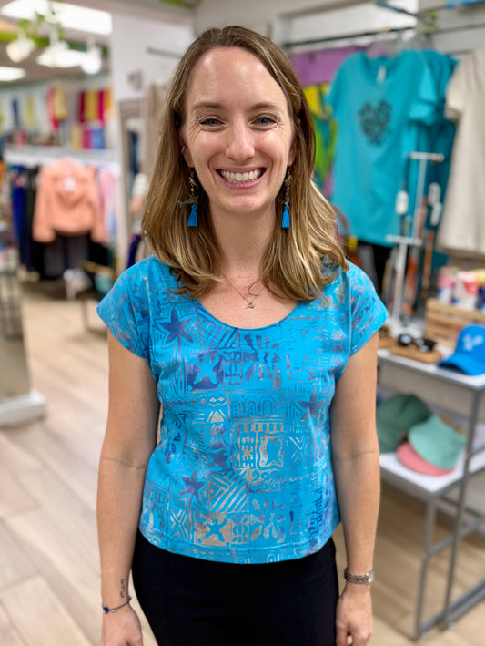 Rum Reggae T119 Cap Sleeve Top